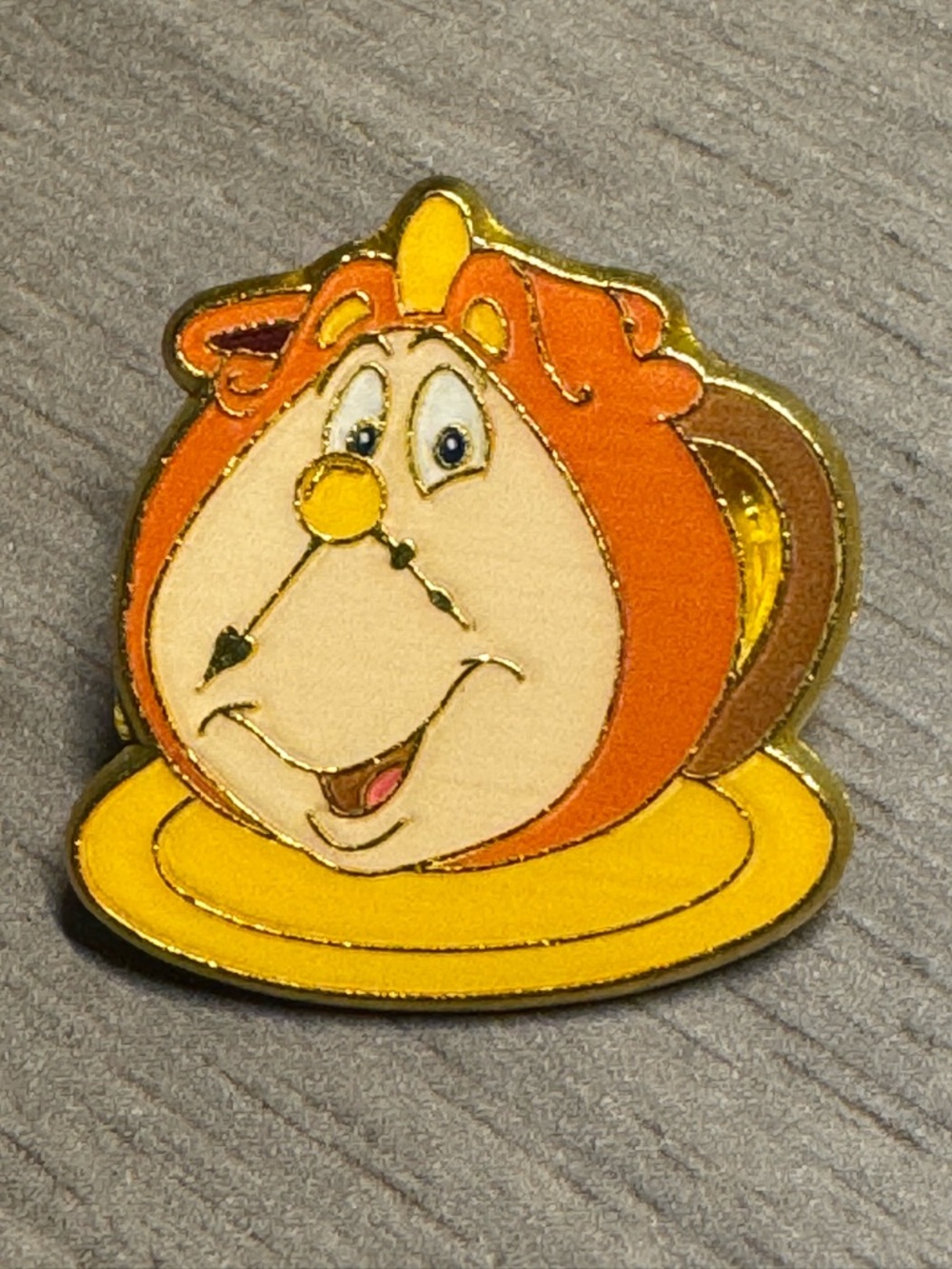 5/$25 Beauty & the Beast Cogsworth Pin